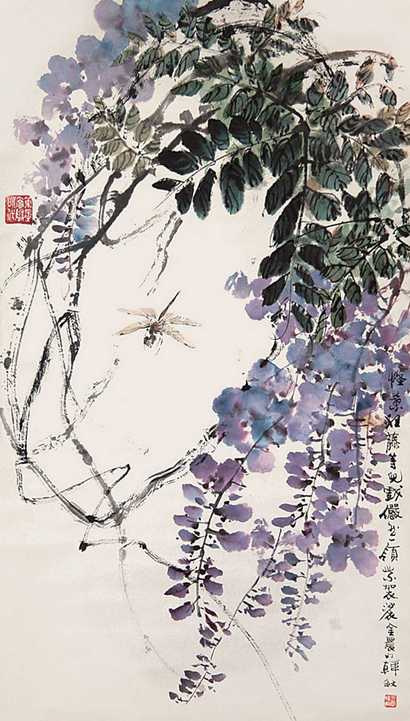 韩敏 近期作 花卉草虫 立轴